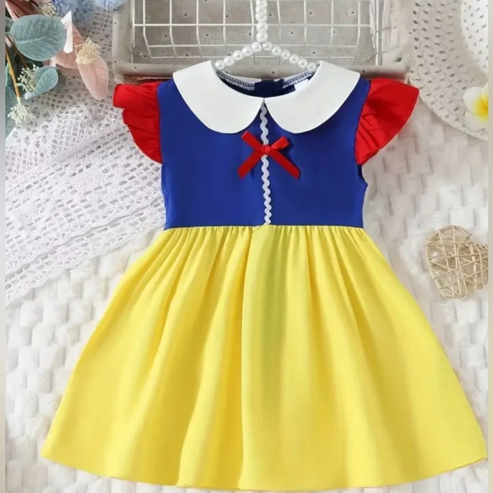 Dress up pretend dress Snow white inspired size 4-5 years - Picture 1 of 5